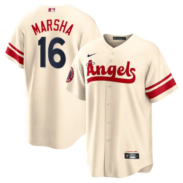 Angels 16 Brandon Marsha Cream 2022 City Connect Cool Base Jersey Dzhi,We sell and wholesale Angels 16 Brandon Marsha Cream 2022 City Connect Cool Base Jersey Dzhi on line form chian!